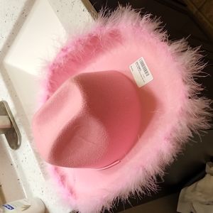 Adult Boa Cowgirl Hat